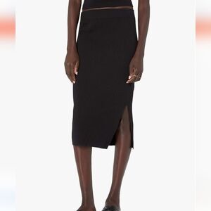 The Drop NWOT Vera Slim Side Slit Midi Sweater Skirt size medium
